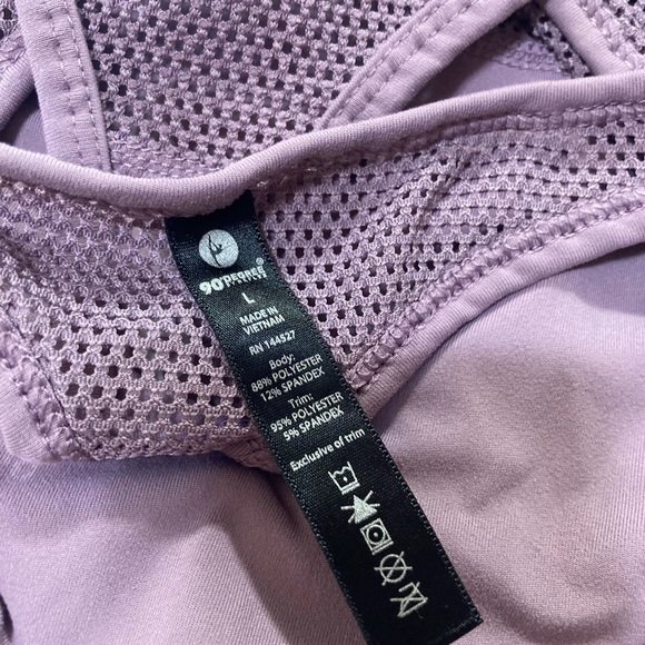 Beautiful crop top and tank top size L white and purple color - Picture 7 of 7